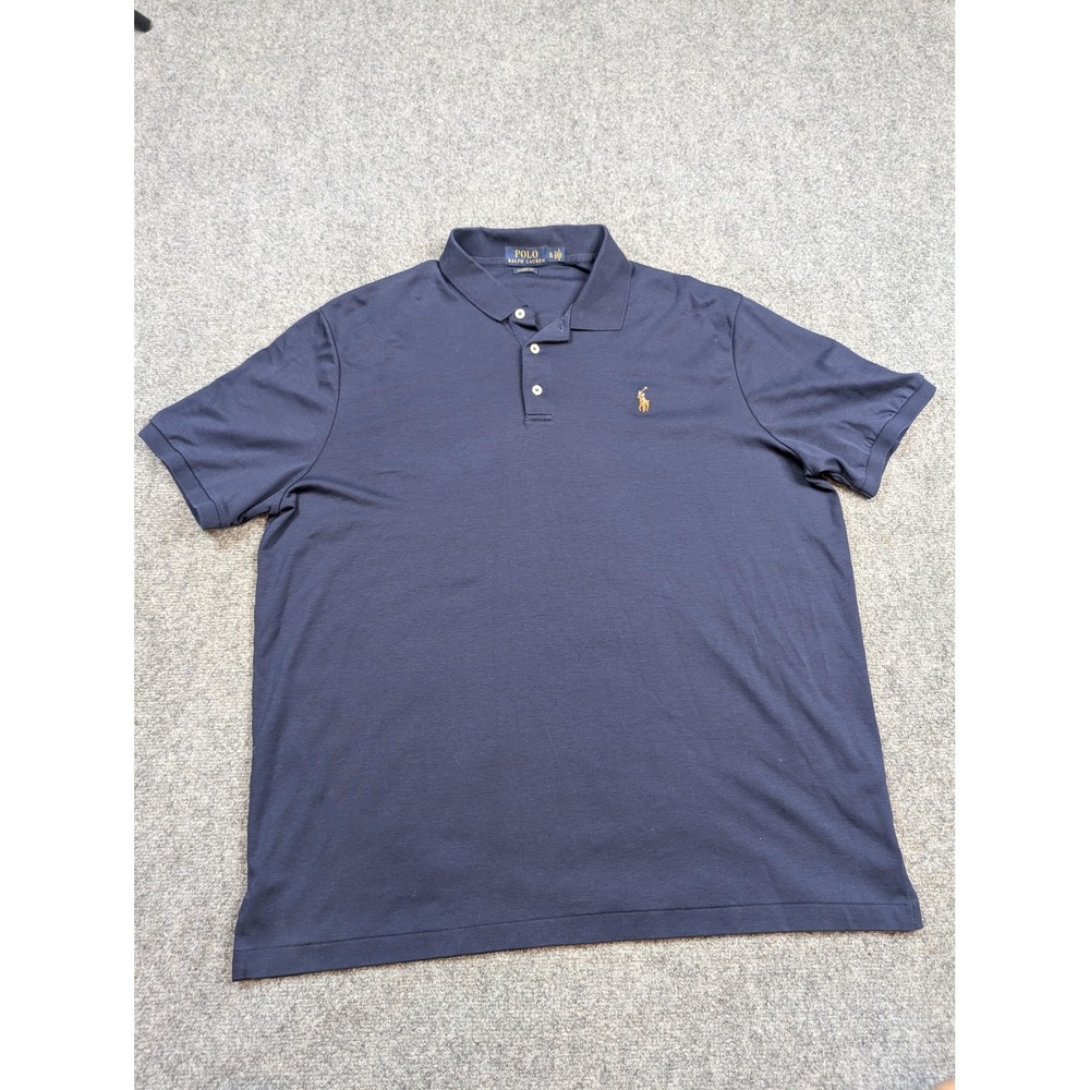 Polo Ralph Lauren Polo‎ Shirt Mens XL Navy Blue Classic Fit Embroidered Pony
